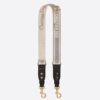 Dior Grey Embroidery Adjustable Shoulder Strap