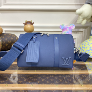 Louis Vuitton Men’s Keepal City Handbag – Dark Blue