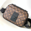 Louis Vuitton Monogram S Lock Messenger Bag – Black