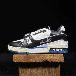 Louis Vuitton Trainer Blue and Black Low-Top Casual Shoes, Trainers, Sports Shoes for Men and Women 1A8Q7L