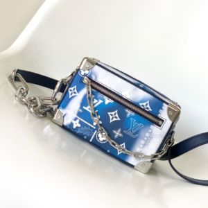 Louis Vuitton Mini Soft Trunk Chain Bag – Blue/White