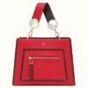 Fendi Small Runaway Bag In Red Calfskin Leather