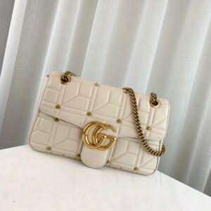 Replica Gucci GG Marmont Matelasse Shoulder Bag With Studs 443496