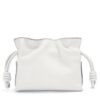 Loewe Flamenco Nano Clutch In White Nappa Leather