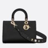 Dior Medium Lady D-Sire My ABCDior Bag in Black Bull Leather