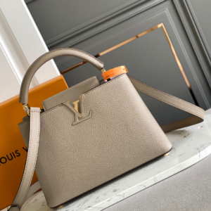 Louis Vuitton Capucines BB Galet Small Bag – Gray