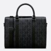 Dior Lingot Briefcase in Black CD Diamond Canvas