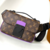 Louis Vuitton S Lock Sling Handbag – Purple