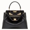 Fendi Black Peekaboo Medium Bag With Bag Bugs Eyes