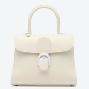 Delvaux Brillant MM Bag in Ivory Box Calf Leather