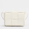 Bottega Veneta Candy Cassette Bag In White Lambskin