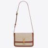 Saint Laurent Solferino Medium Bag In Canvas with Calfskin