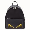 Fendi Diabolic Eyes Nylon And Leather Backpack