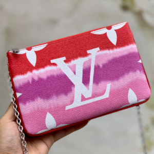 Escale Double Zip Pochette – Red