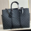 Louis Vuitton Sac Plat Men’s Briefcase Handbag – Black