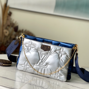 Louis Vuitton Maxi Multi Pochette Accessoires Bag – Silver/Blue