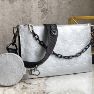 Louis Vuitton Men’s Three-Piece Loop Handbag – Silver