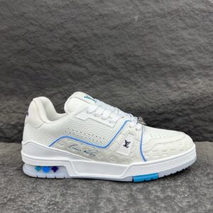 Louis Vuitton LV Trainer Low-top casual trainers Sneakers Sports shoes Men's shoes Women's shoes Sneakers White, blue, purple Cruise Collection exclusive 1APHLB