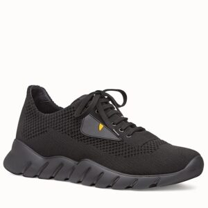 Fendi Black Lace-up Bag Bugs Eye Sneakers