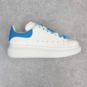 Alexander McQueen White Blue Tail Tie-Dye Low-Top Sneakers Casual Shoes Chunky-Soled Shoes Height-Enhancing Shoes Men's Shoes Women's Shoes