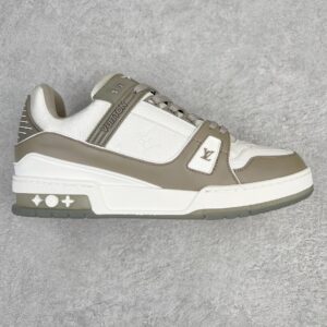 Louis Vuitton Trainer Grey-White Low-Top Casual Shoes, Trainers, Sports Shoes for Men and Women 1A8KB8