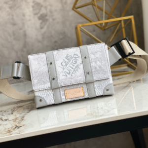 Louis Vuitton Men’s TRUNK Shoulder Messenger Bag – White