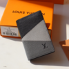 Louis Vuitton Single Pocket Wallet – Gray/Black