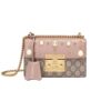Replica Gucci Padlock Studded GG Supreme Shoulder Bag 432182