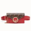 Fendi Red Kan I F Belt Bag With FF Motif