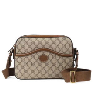 Replica Gucci Messenger Bag With Interlocking G 675891 Dark Coffee