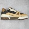 Louis Vuitton LV Trainer Low-top casual shoes, trainers, sports shoes Men's and women's shoes Brown 1AHTFL